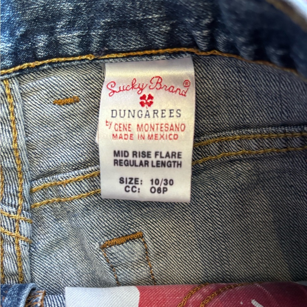 Lucky Brand Size 10/30 Distressed Frayed Denim Shorts Blue Cutoff Jean Shorts - Picture 5 of 13